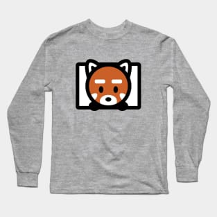 Red Panda Box Bambu Brand Cute Kawaii Anime Manga Animal Long Sleeve T-Shirt